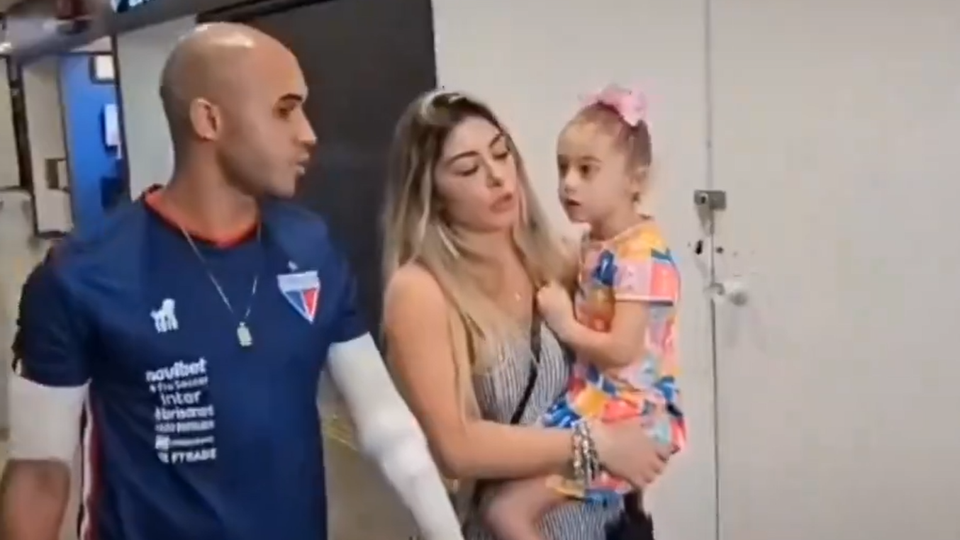 “papai,-machucou-no-trabalho?”,-pergunta-filha-de-jogador-do-fortaleza-apos-ataque