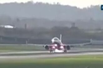 video:-aviao-aborta-pouso-por-causa-de-ventos-fortes-em-aeroporto-de-londres