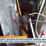 quadrilha-invade-posto-de-gasolina,-explode-caixa-eletronico-e-faz-refens;-cameras-registraram-a-acao