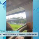 trem-circula-com-as-portas-abertas-entre-as-estacoes-cidade-jardim-e-vila-olimpia,-em-sp