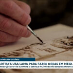 artista-ucraniano-usa-lama,-argila-e-cinzas-para-produzir-obras-em-meio-a-guerra