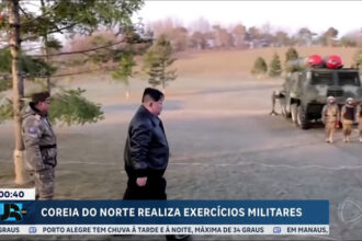 coreia-do-norte-realiza-exercicios-militares-sob-a-supervisao-de-kim-jong-un