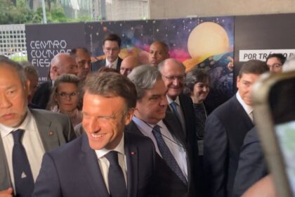 macron-critica-negociacao-entre-mercosul-e-ue-durante-evento-em-sp:-‘pessimo-acordo’