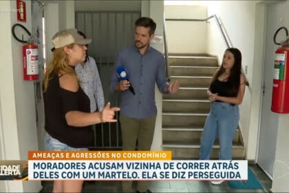 moradores-de-condominio-da-grande-sp-acusam-vizinha-de-agressoes-e-de-fazer-ameacas-com-martelo