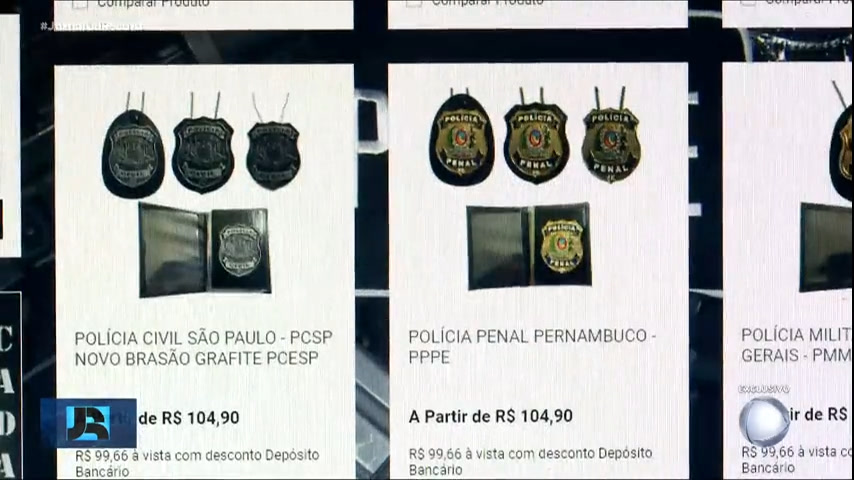 lojas-no-centro-de-sp-vendem-uniformes-e-distintivos-de-agentes-de-seguranca-livremente,-facilitando-crimes