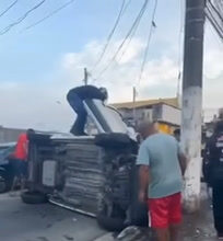 video:-idosa-de-85-anos-fica-ferida-apos-carro-capotar-em-avenida