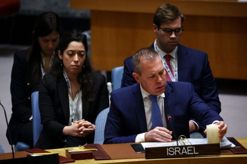 interromper-envio-de-armas-para-israel-pode-prejudicar-objetivos-militares,-diz-embaixador-de-israel-na-onu