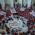 manifestantes-pro-palestina-fazem-ato-no-capitolio-dos-eua;-policia-efetua-prisoes