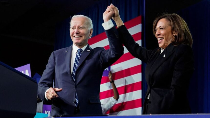 biden-“nao-se-arrepende”-da-ascensao-de-kamala-harris,-diz-casa-branca