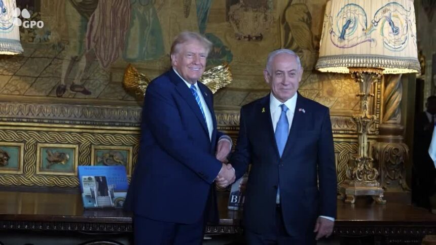 ao-lado-de-netanyahu,-trump-diz-que-kamala-foi-desrespeitosa-com-israel