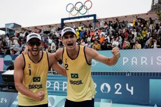 jogos-olimpicos:-brasileiros-george-e-andre-vencem-marroquinos-no-volei-de-praia