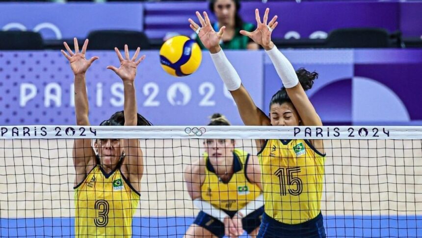 volei-feminino:-brasil-atropela-quenia-na-estreia-em-paris-2024