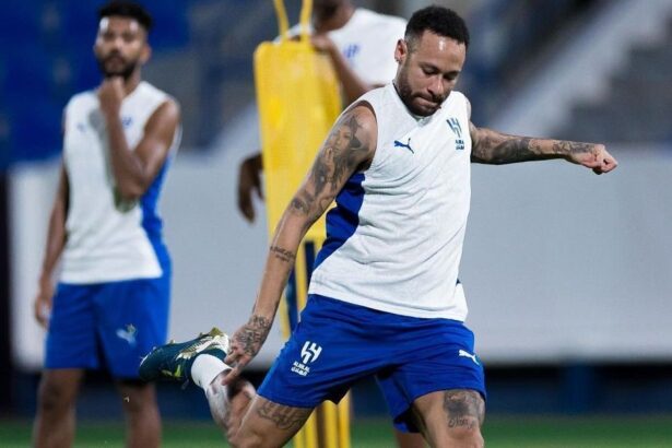 neymar-volta-a-treinar-com-o-grupo-no-al-hilal:-“agora-e-so-alegria”