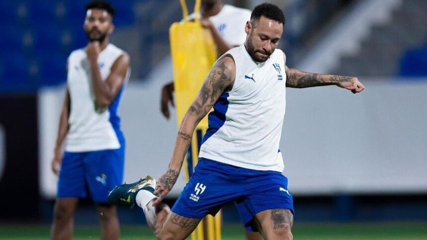 neymar-volta-a-treinar-com-o-grupo-no-al-hilal:-“agora-e-so-alegria”