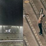 torcedores-do-atletico-mg-vao-a-loucura-e-celebram-chuva-na-arena-mrv;-veja