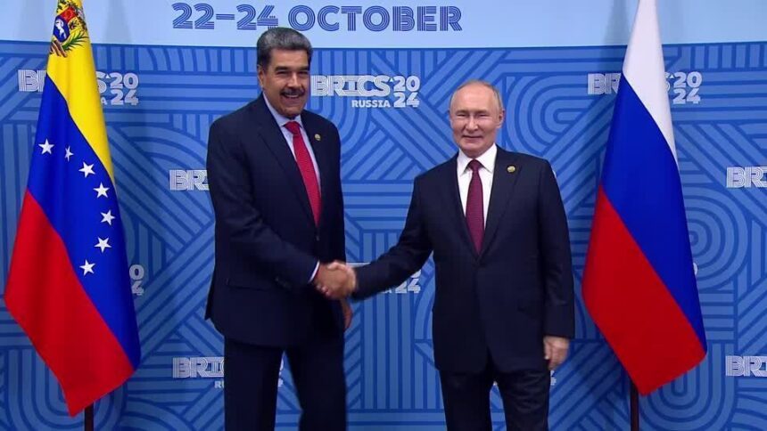 russia-apoia-esforcos-da-venezuela-para-se-juntar-aos-brics,-diz-putin-a-maduro