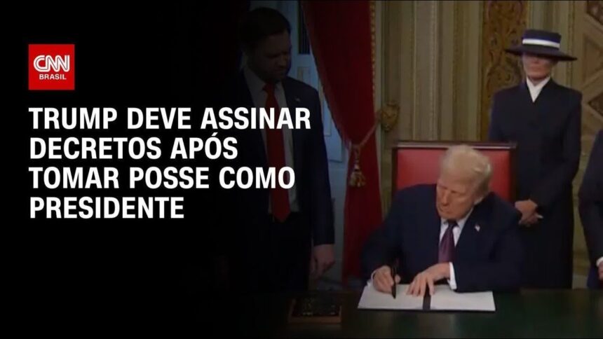 veja-as-principais-acoes-assinadas-por-trump-no-primeiro-dia-de-mandato